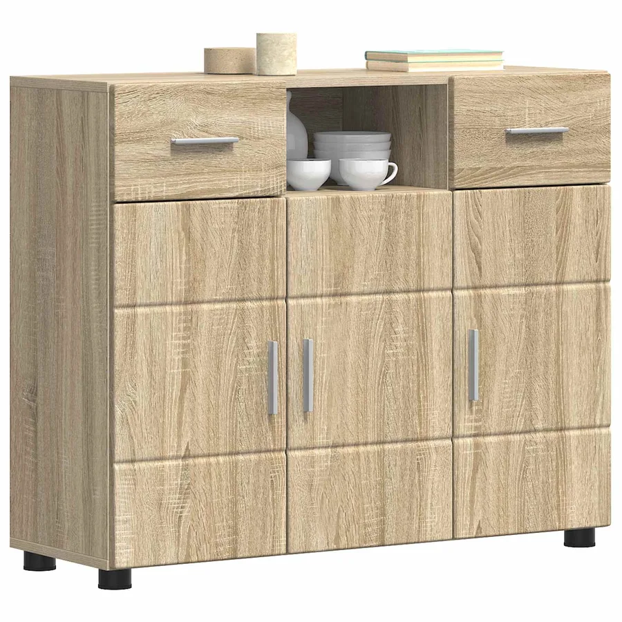 Cabinet en Bois avec tiroir Chêne Sonoma 88,5 x 30,5 x 73 cm - 3