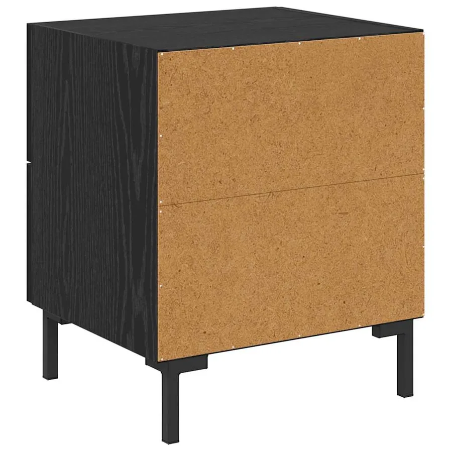 Cabinet de chevet 2 pcs Chêne noir 40 x 35 x 47,5 cm - 9