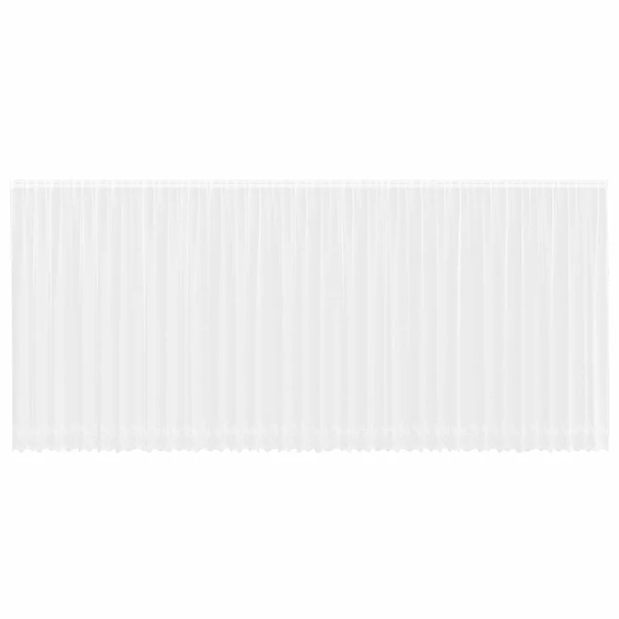 Rideau en Dentelle avec des rideaux Blanc 240x900cm Polyester - 2