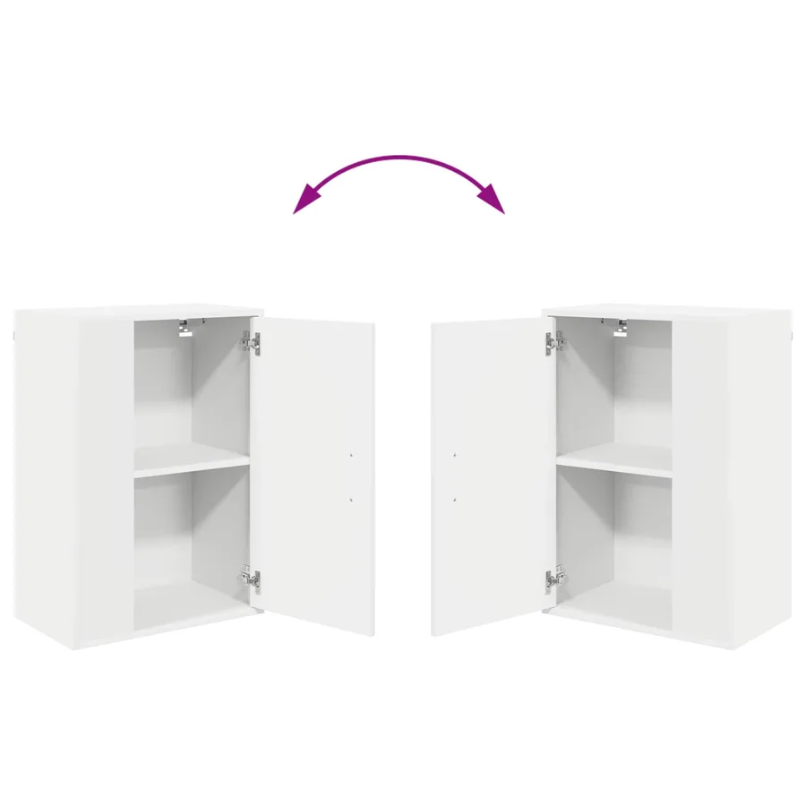 Ensemble meuble TV Blanc Bois d'ingénierie - 11