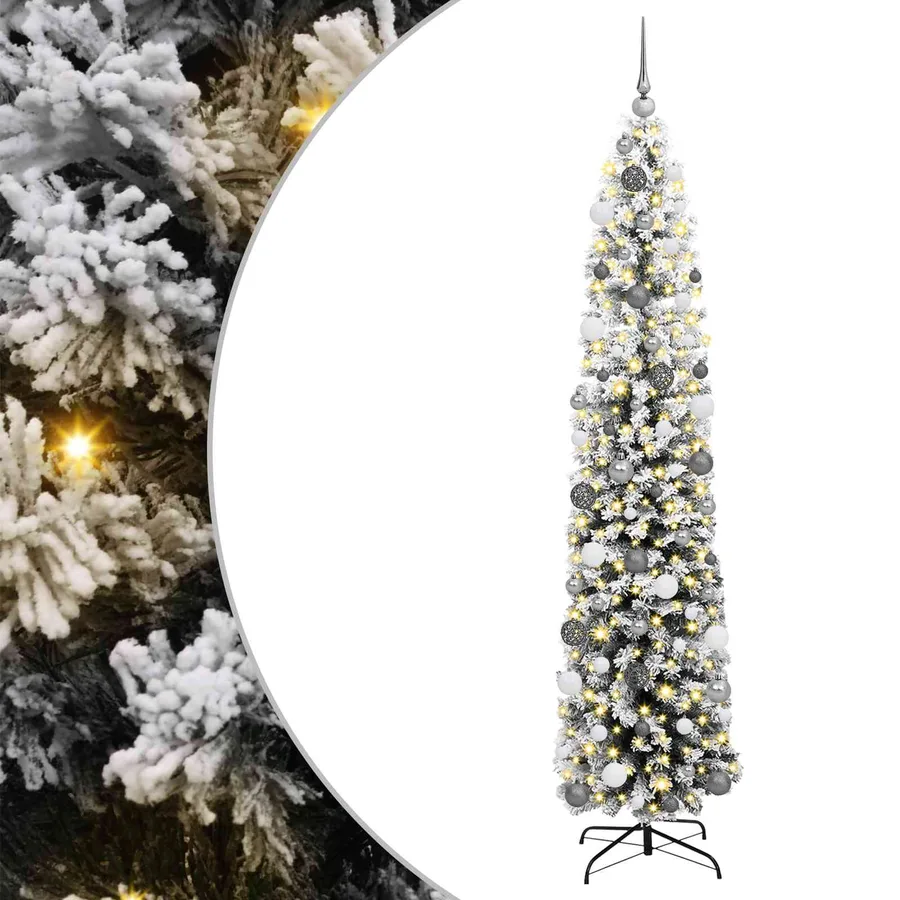Sapin de Noël artificiel Vert 210 cm PVC et acier et plastique - 2