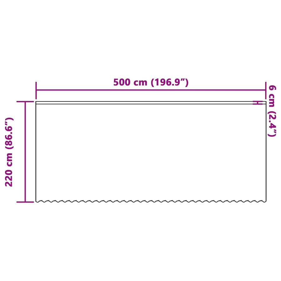 Rideau en Dentelle Floral Blanc 220 x 500 cm Polyester - 8