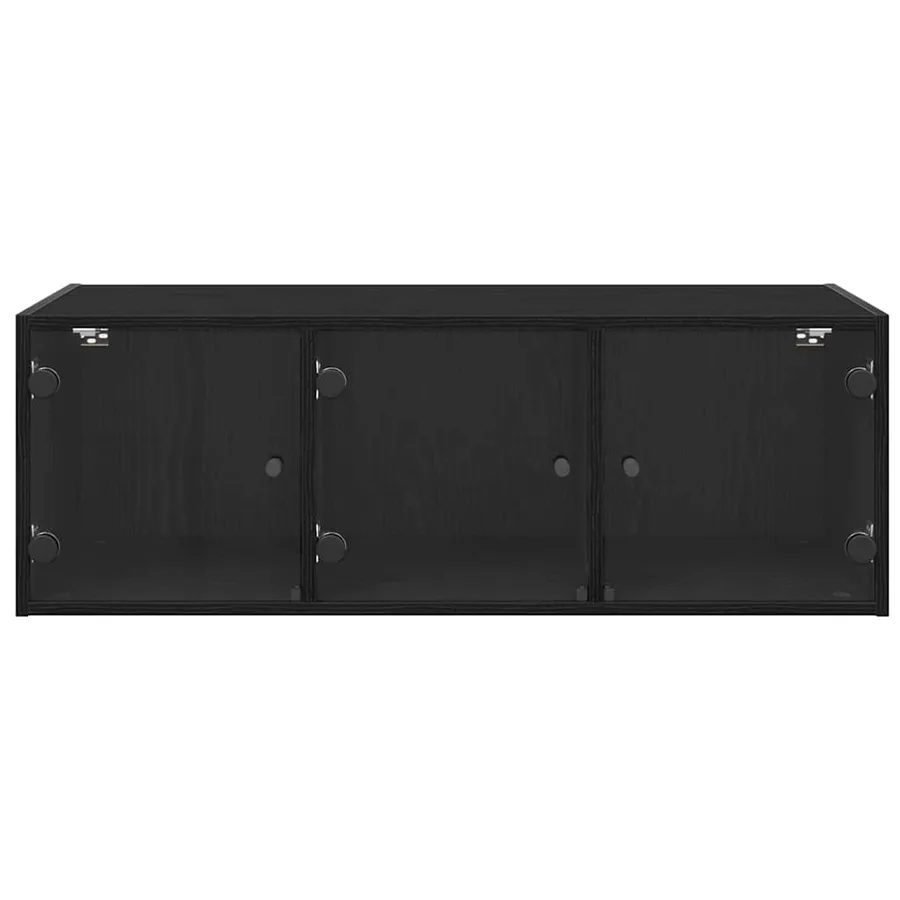 Meuble mural Chêne noir 102 x 37 x 35 cm Bois d'ingénierie - 6