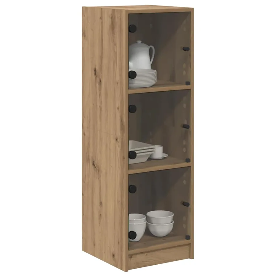 Haut Armoire Chêne artisanal 35 x 37 x 109 cm Bois d'ingénierie - 3