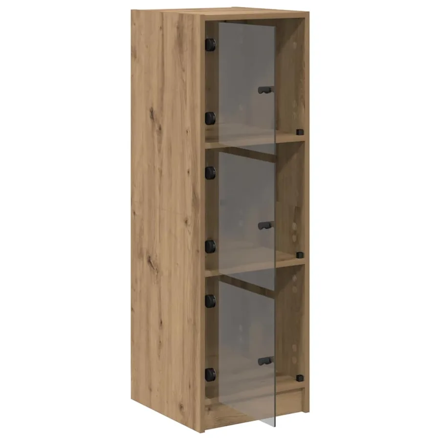 Haut Armoire Chêne artisanal 35 x 37 x 109 cm Bois d'ingénierie - 5