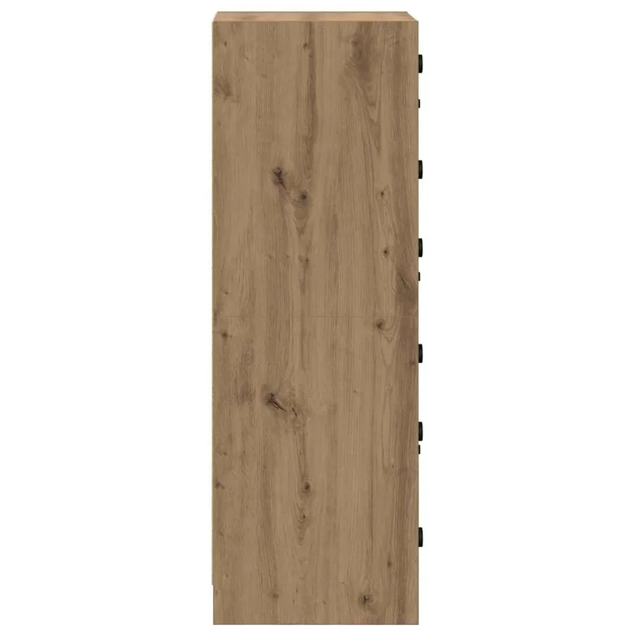 Haut Armoire Chêne artisanal 35 x 37 x 109 cm Bois d'ingénierie - 7