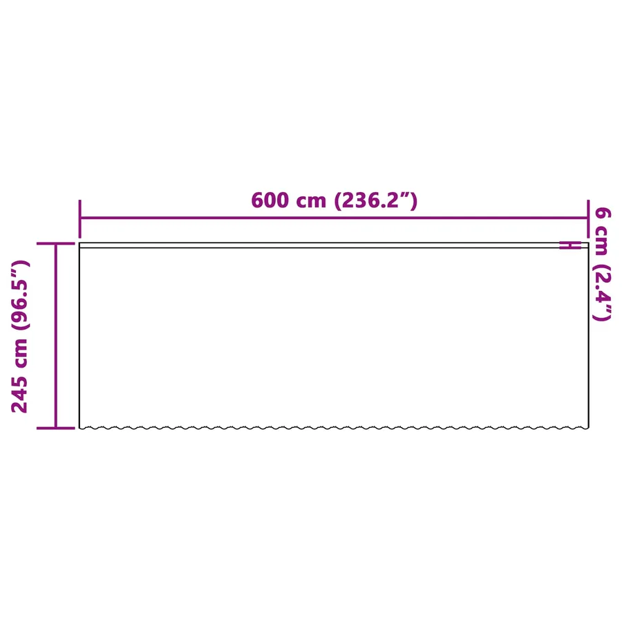 Rideau en Dentelle Floral Blanc 245 x 600 cm Polyester - 8