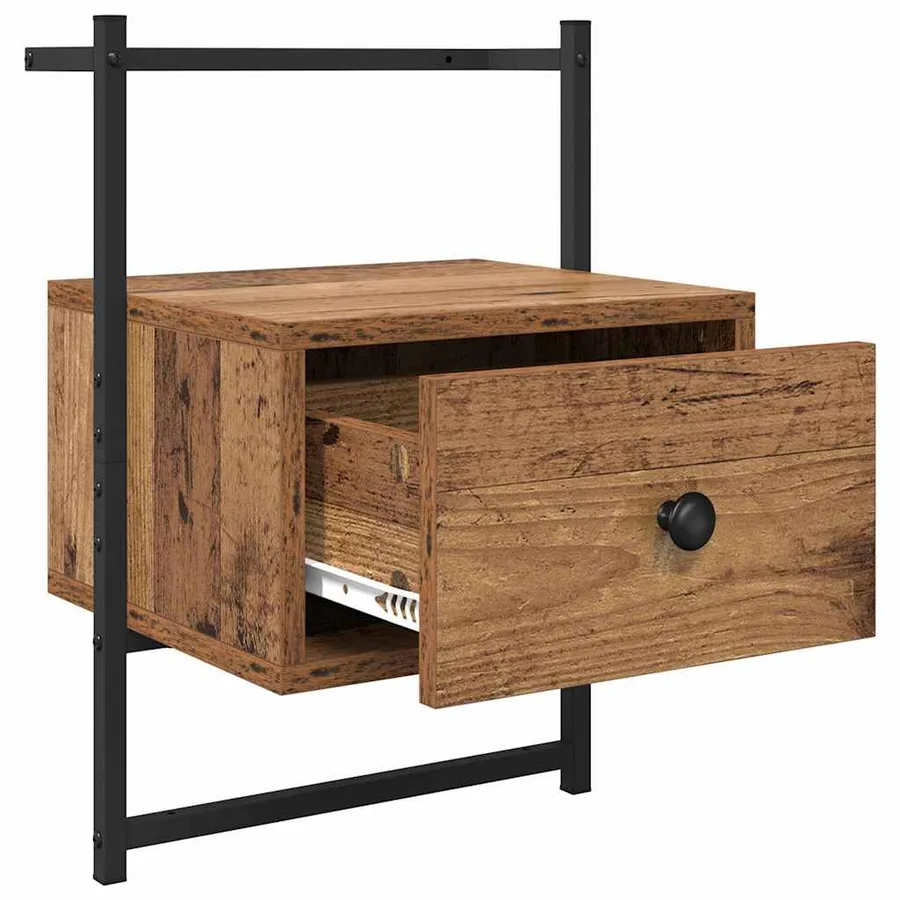 Cabinet de chevet Bois ancien 35 x 30 x 51 cm Bois d'ingénierie - 5