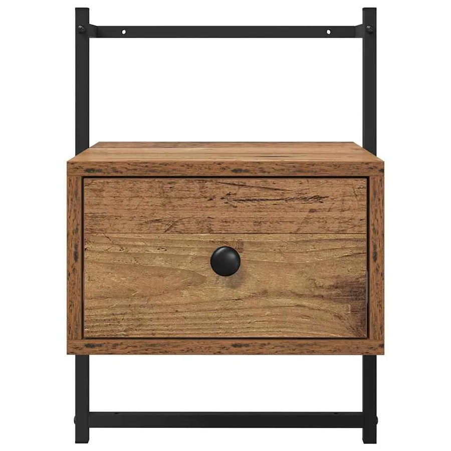 Cabinet de chevet Bois ancien 35 x 30 x 51 cm Bois d'ingénierie - 6