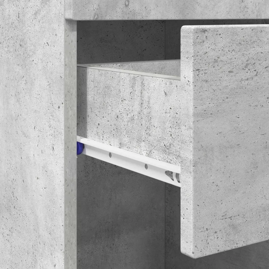Ensemble d'armoire de salle de bain TULUM Gris béton - 8