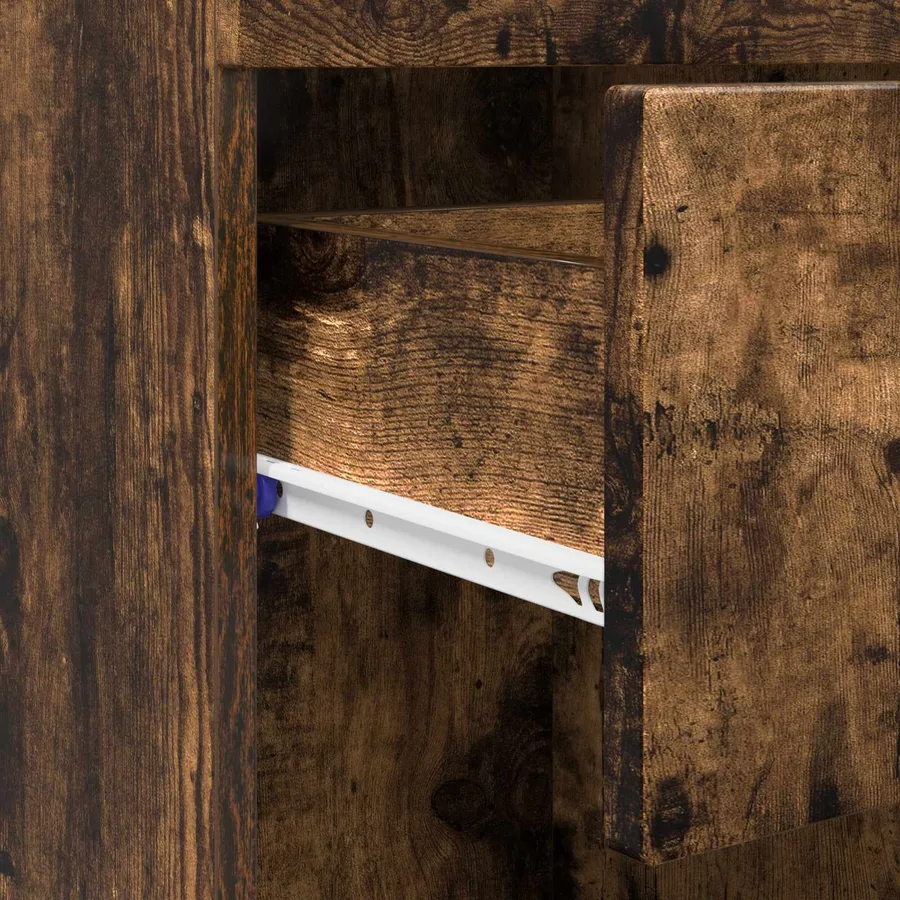 Ensemble d'armoire de salle de bain TULUM Chêne fumé - 10