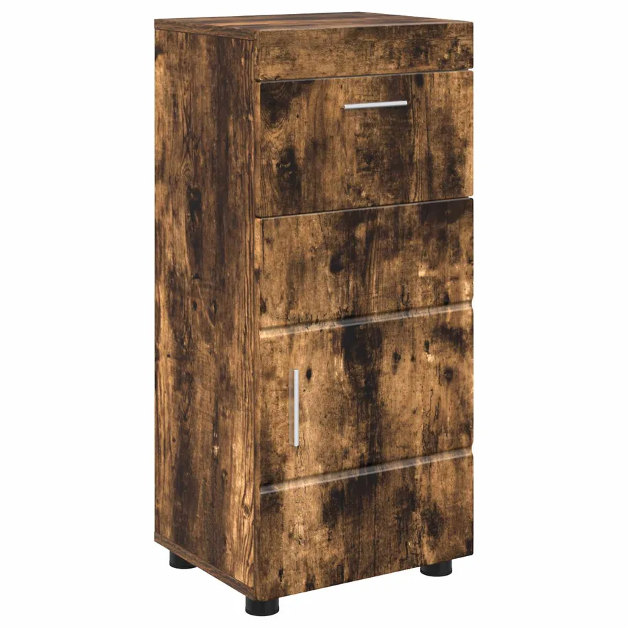 Ensemble d'armoire de salle de bain TULUM Chêne fumé - 2