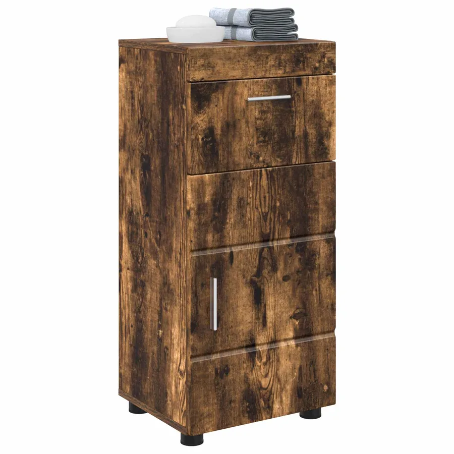 Ensemble d'armoire de salle de bain TULUM Chêne fumé - 3