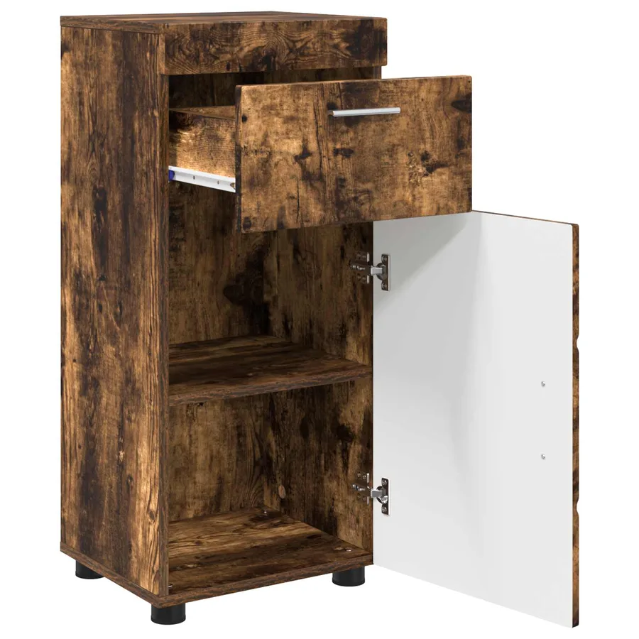 Ensemble d'armoire de salle de bain TULUM Chêne fumé - 5