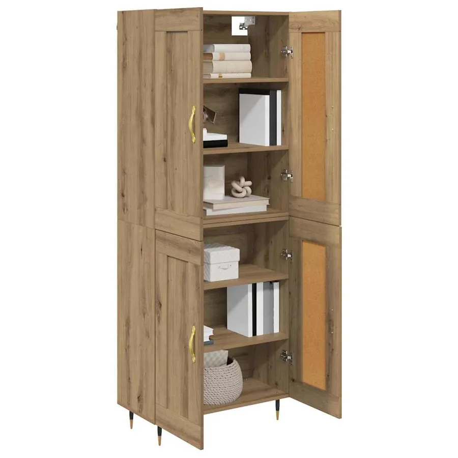 Haut Armoire Chêne artisanal 69,5 x 34 x 90 cm - 3