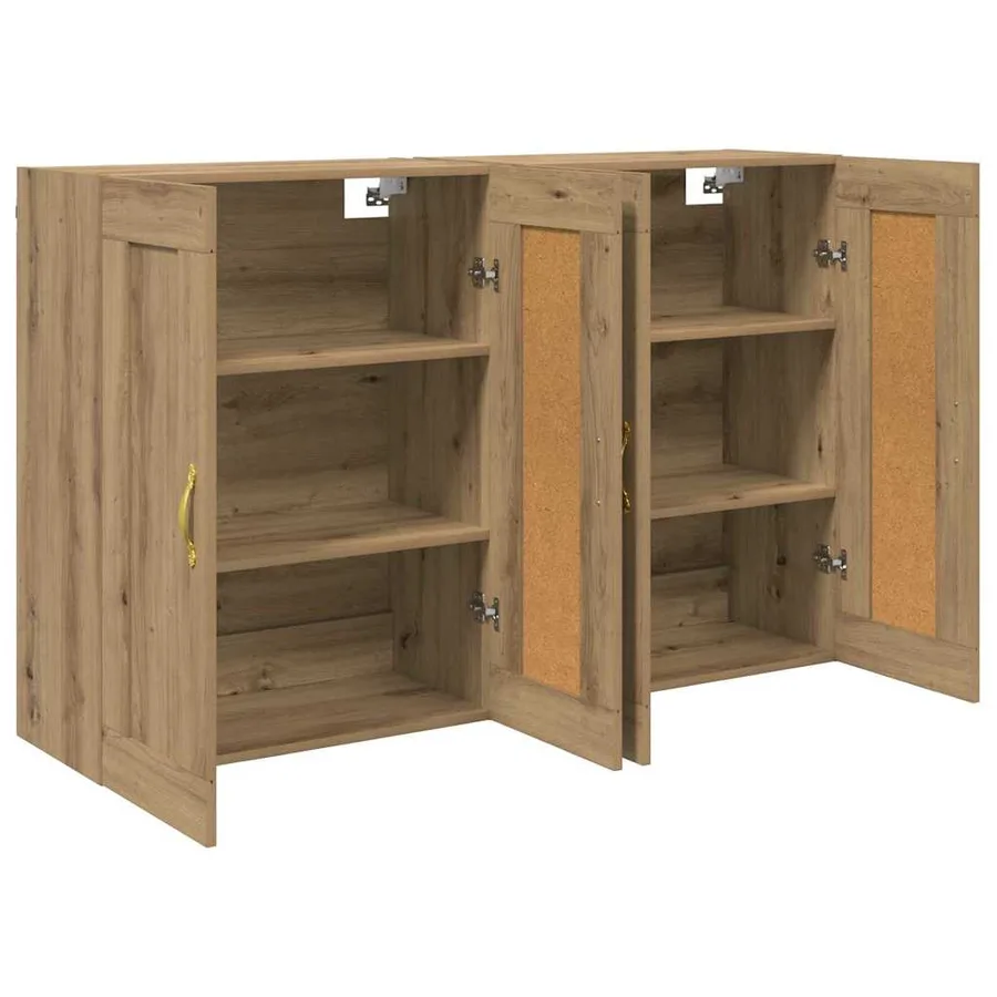 Meuble mural 2 pcs Chêne artisanal 69,5 x 34 x 90 cm - 6