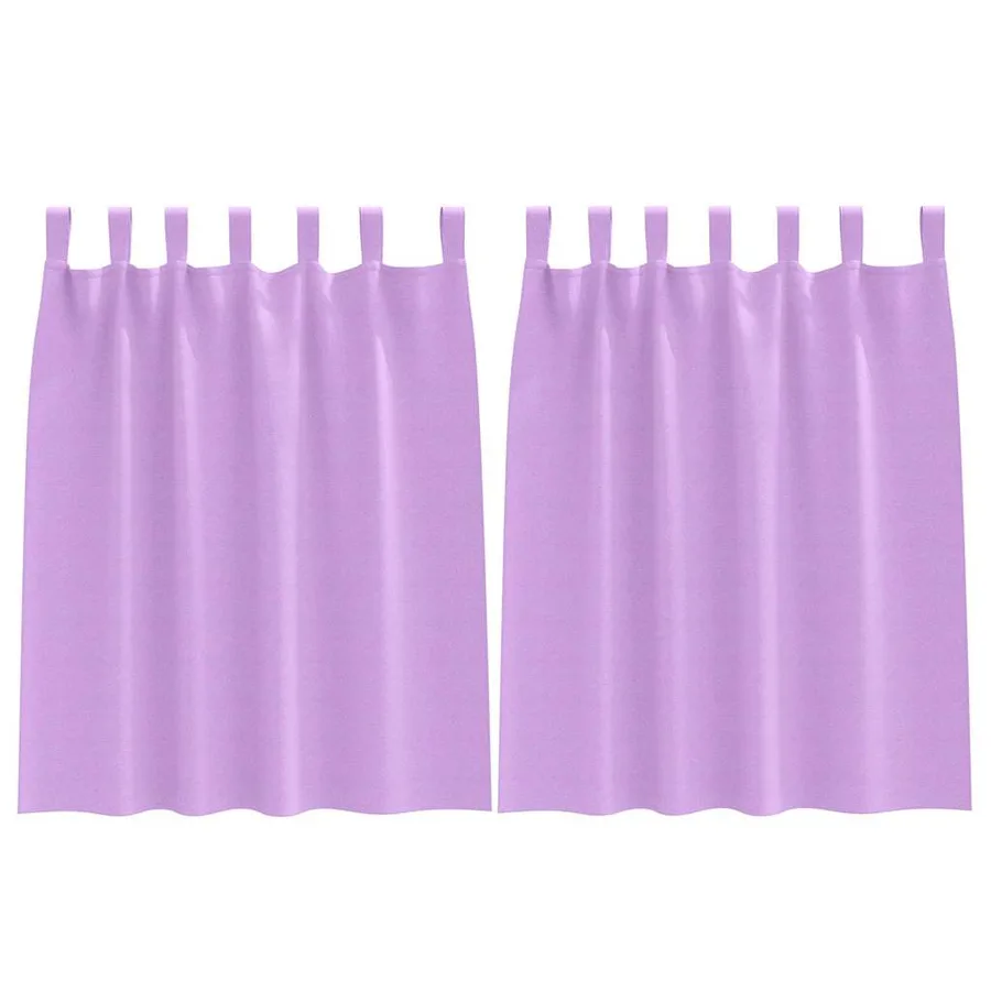 Rideaux occultants avec anneaux 2 pcs Violet 140 x 140 cm - 2