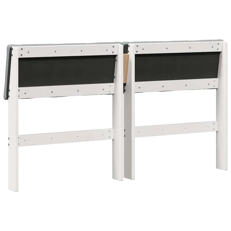 Tête de lit capitonnée Gris clair 135 cm Pin massif - 6