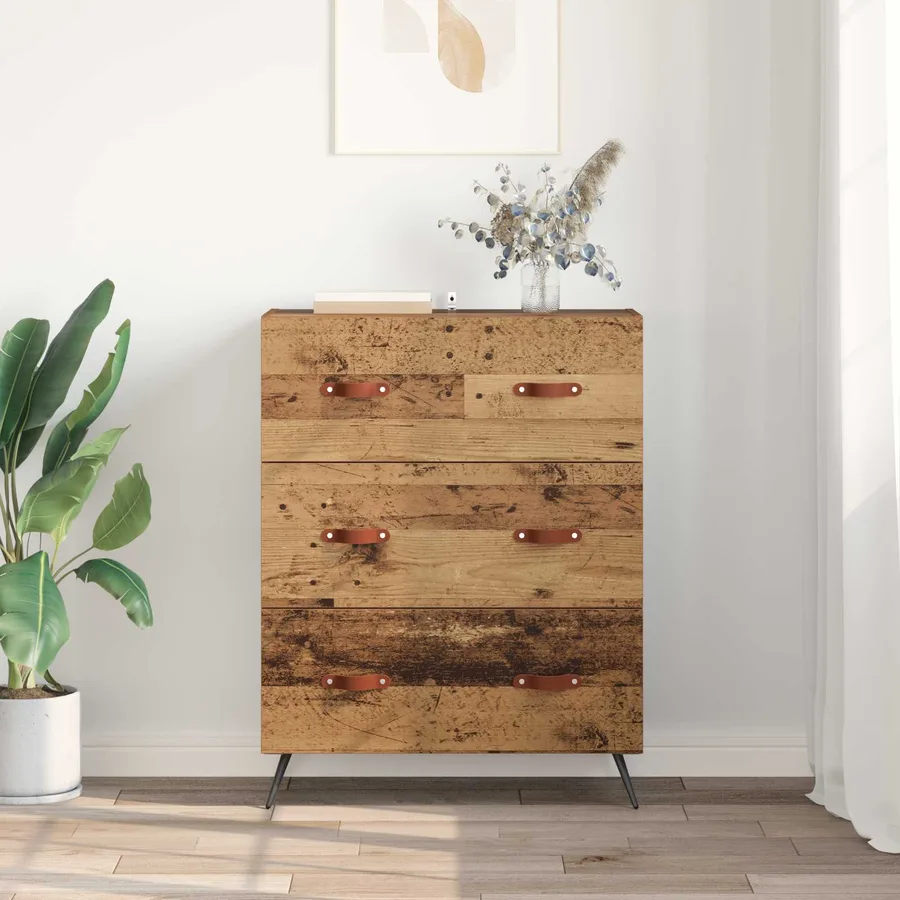 Commode Bois ancien 69,5 x 34 x 90 cm Bois d’ingénierie - 4