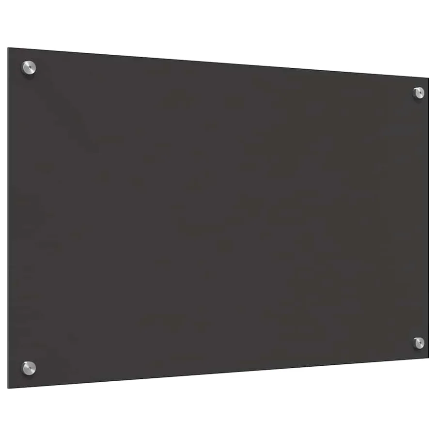 Crédence de cuisine 2 pcs Gris foncé 80 x 50 cm verre trempé - 6