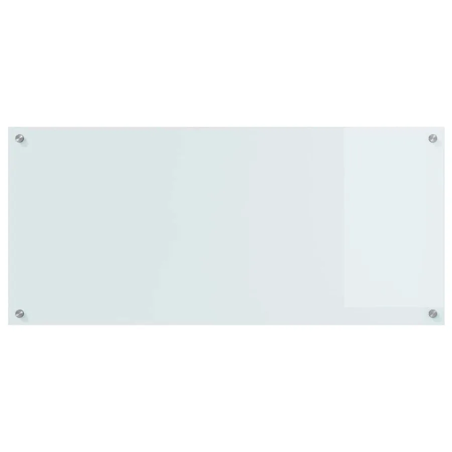 Crédence de cuisine 2 pcs Blanc 110 x 50 cm verre trempé - 4