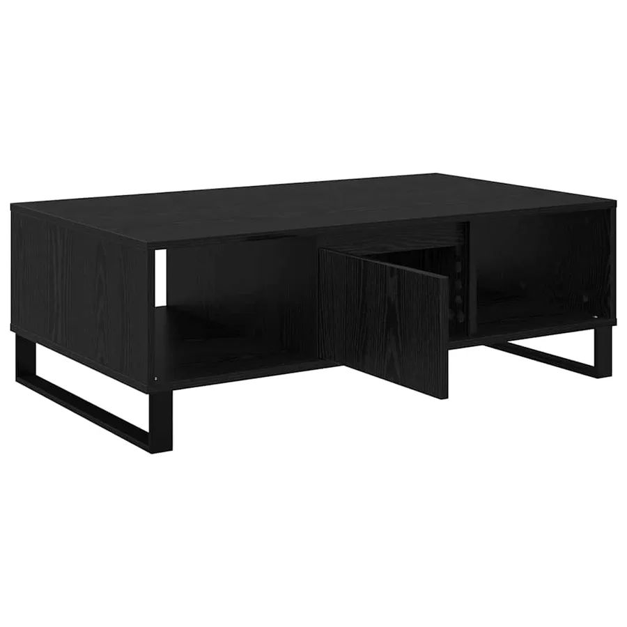Table basse Chêne noir 104 x 60 x 35 cm Bois d'ingénierie - 5