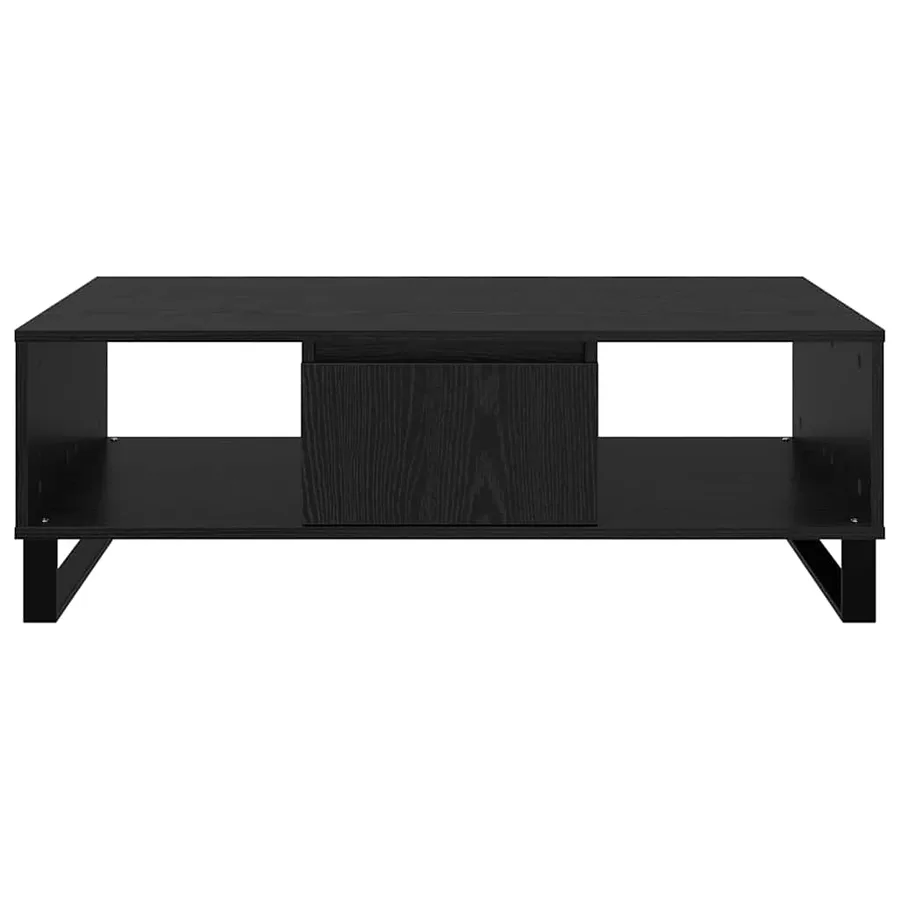 Table basse Chêne noir 104 x 60 x 35 cm Bois d'ingénierie - 6