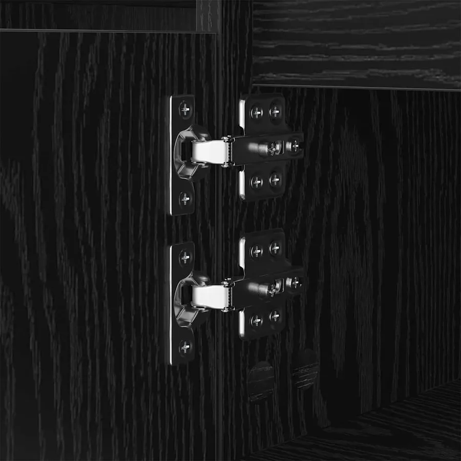 Table basse Chêne noir 104 x 60 x 35 cm Bois d'ingénierie - 9