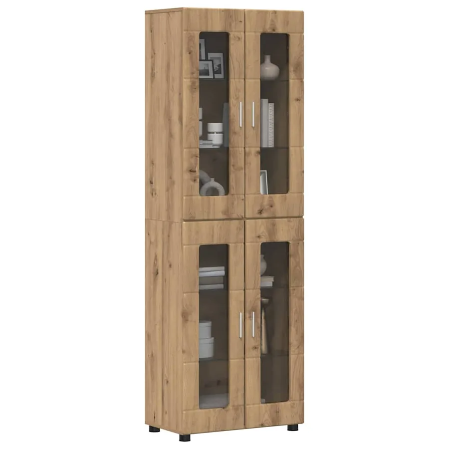 Haut Armoire FLORIN 60 x 35 x 182 cm Chêne artisanal - 3
