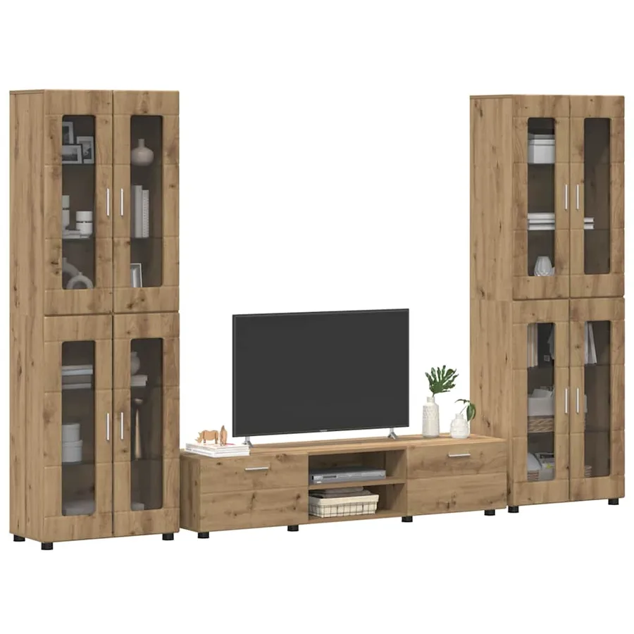 Ensemble meuble TV FLORIN 3 pcs Chêne artisanal - 3