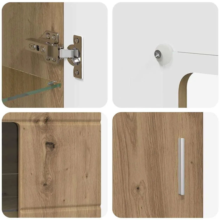Ensemble meuble TV FLORIN 3 pcs Chêne artisanal - 12