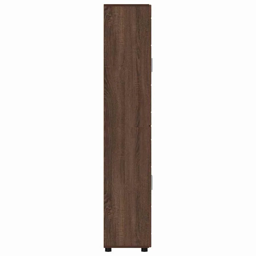 Haut Armoire avec étagère FLORIN Chêne brun 60 x 35 x 182 cm - 7