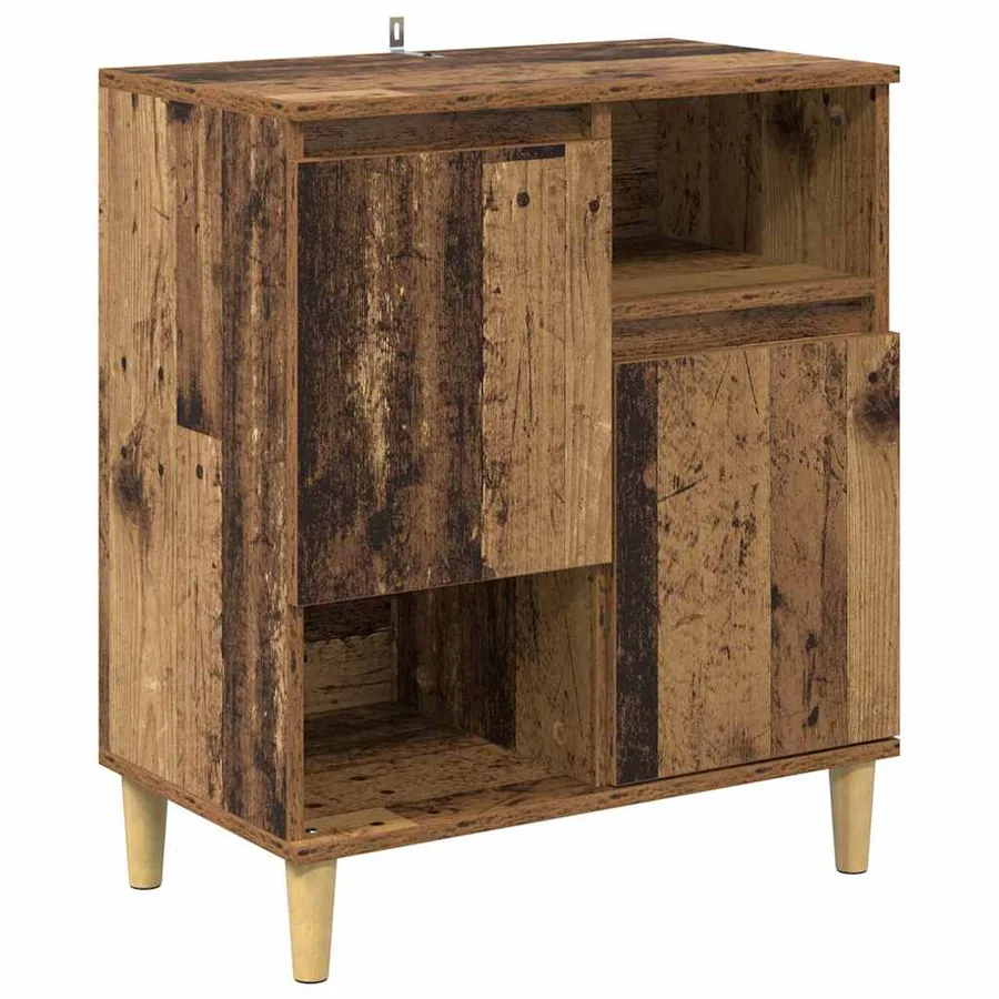 Buffets 3 pcs Bois Ancien 60 x 35 x 70 cm Bois d'ingénierie - 4
