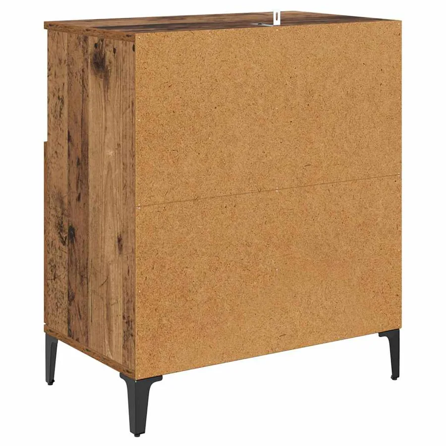 Buffets 2 pcs Bois Ancien 60 x 35 x 70 cm Bois d'ingénierie - 9