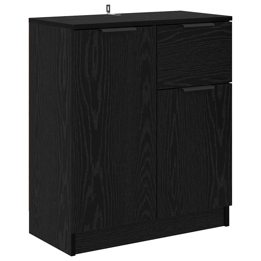 Buffets 2 pcs Chêne noir 60 x 30 x 70 cm Bois d'ingénierie - 7