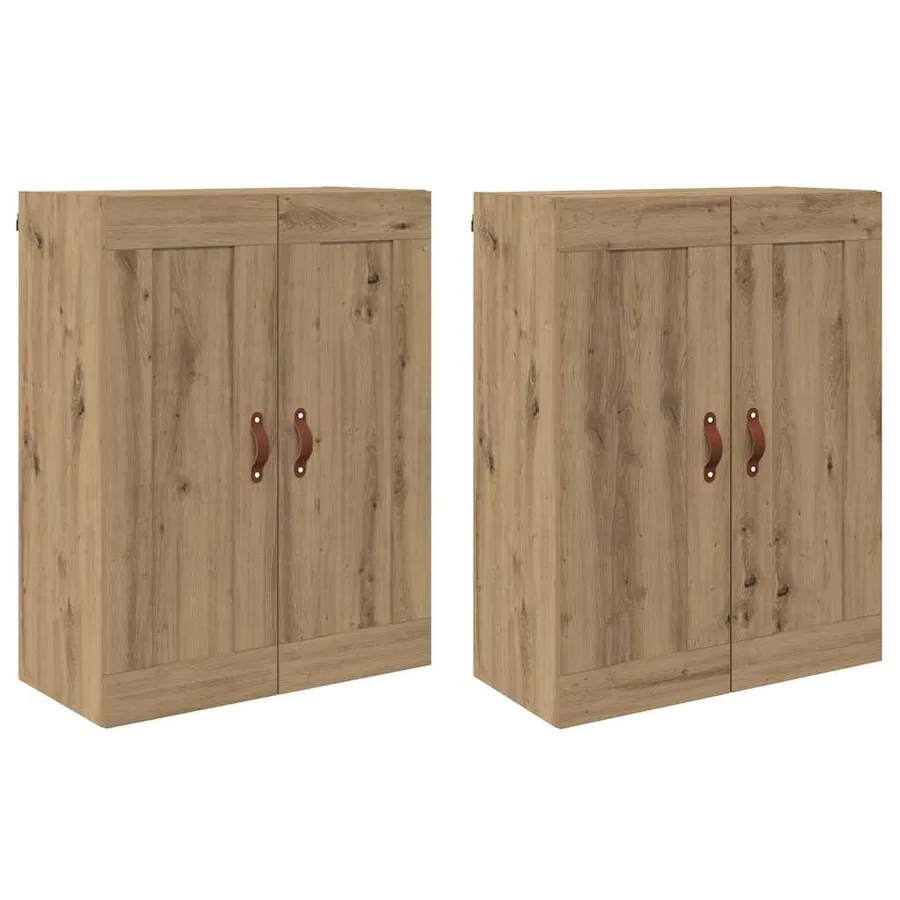 Meuble mural 2 pcs Chêne artisanal 69,5 x 34 x 90 cm - 2
