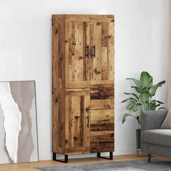 Haut Armoire Bois ancien 69,5 x 34 x 180 cm Bois d'ingénierie