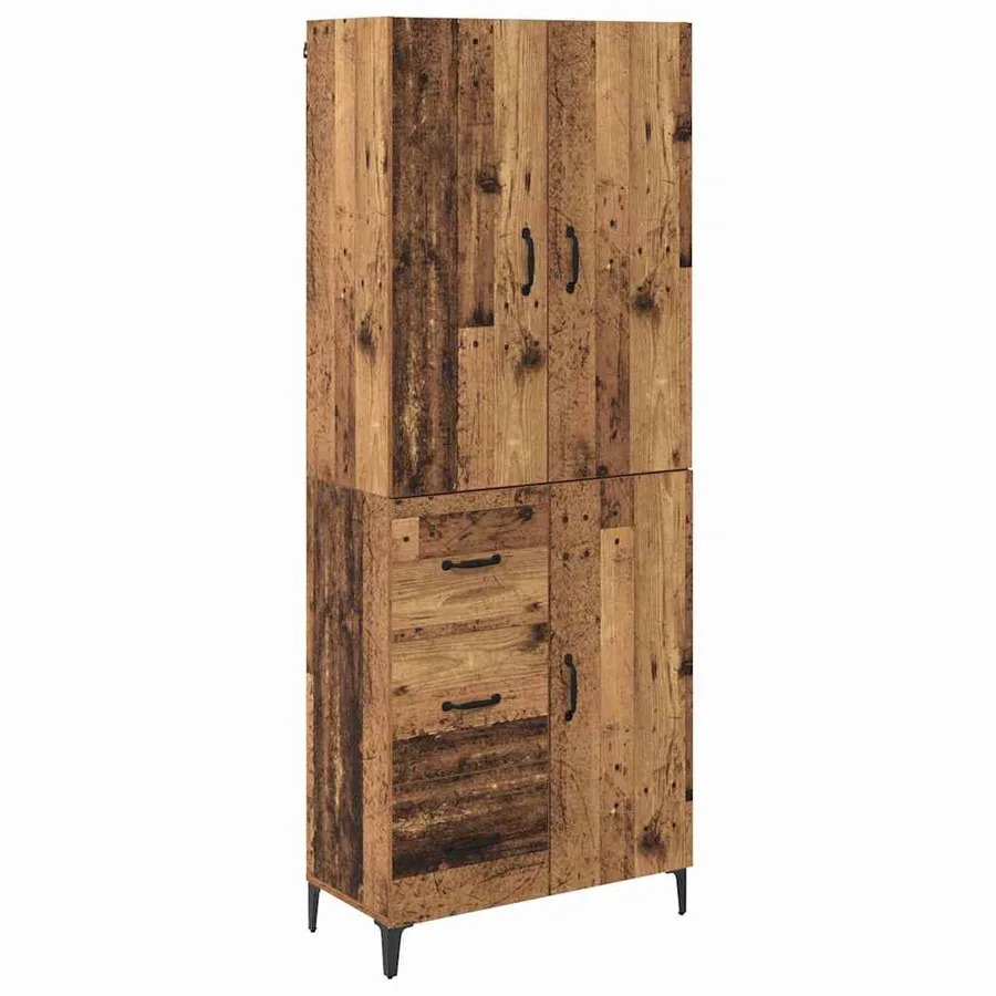 Haut Armoire Bois Ancien 69,5 x 34 x 180 cm Bois d'ingénierie - 2