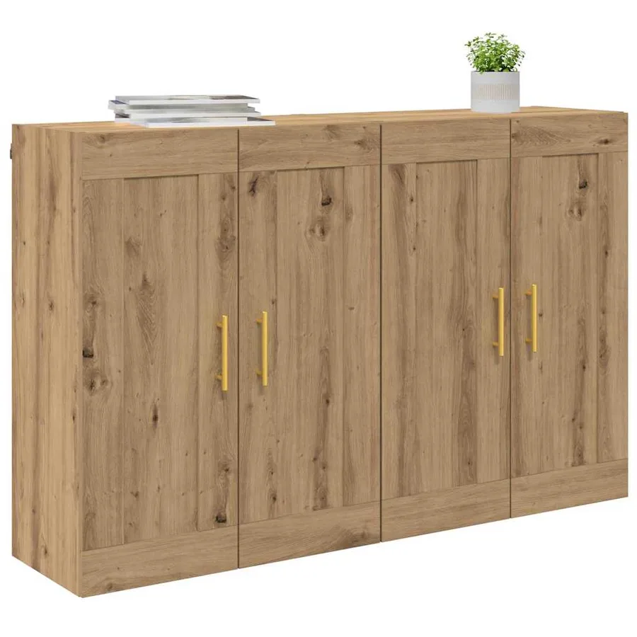 Meuble mural 2 pcs Chêne artisanal 69,5 x 34 x 90 cm - 3