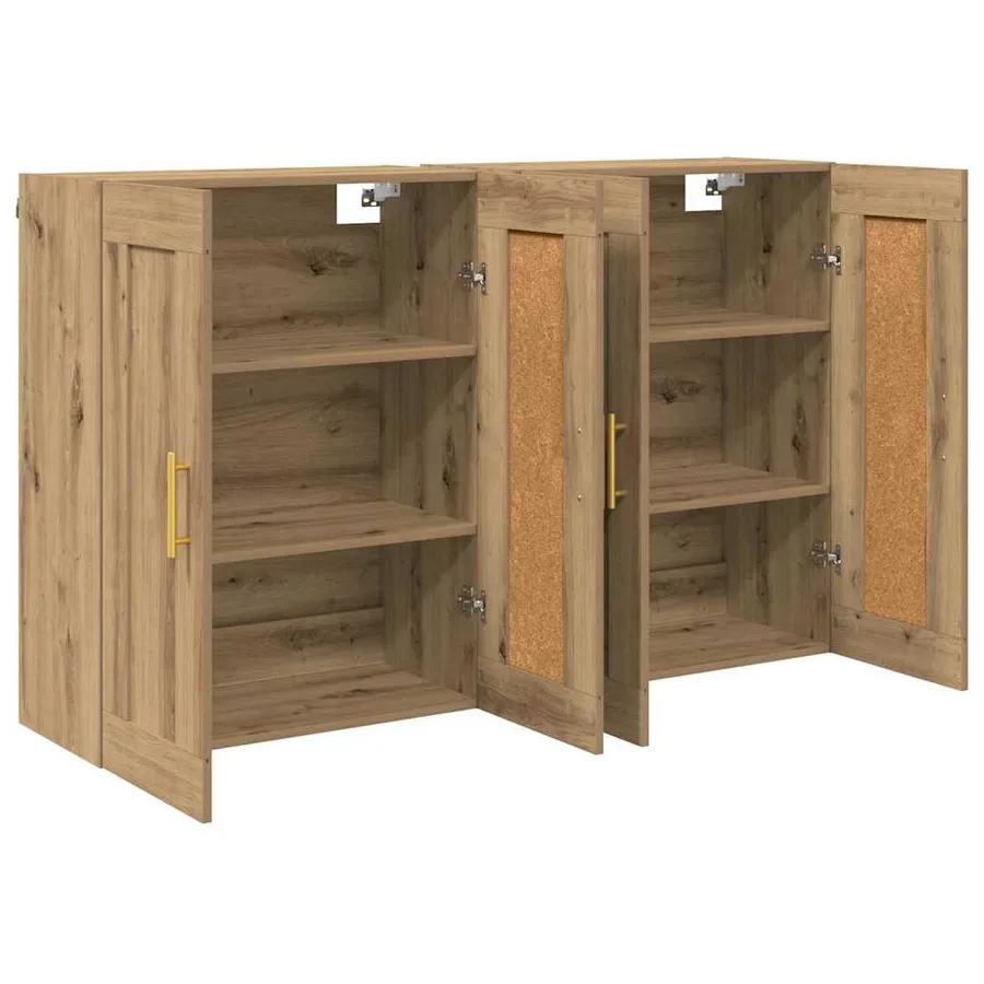 Meuble mural 2 pcs Chêne artisanal 69,5 x 34 x 90 cm - 6