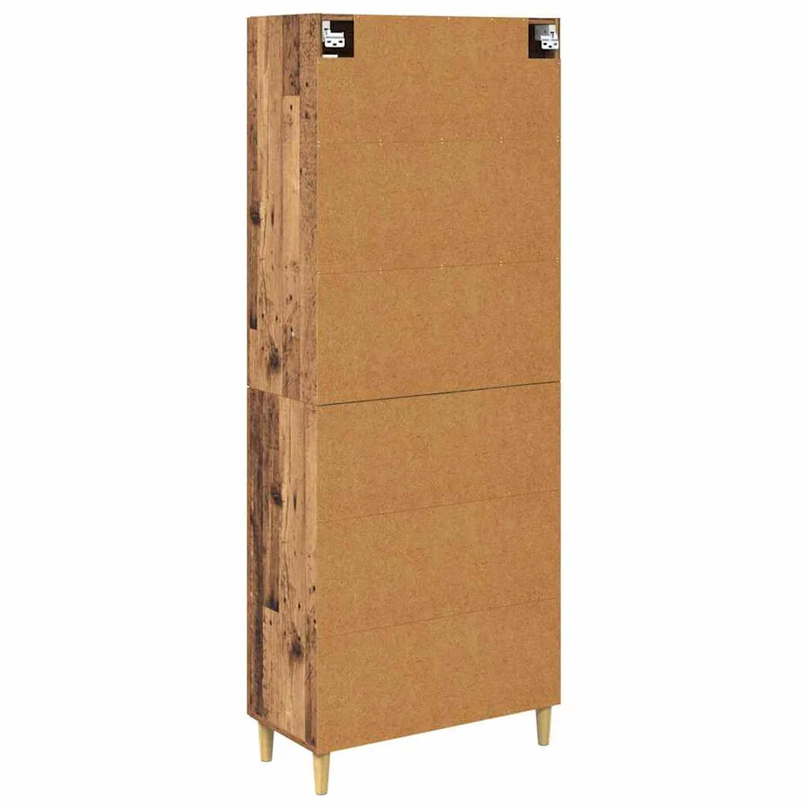 Haut Armoire Bois Ancien 69,5 x 34 x 180 cm - 8