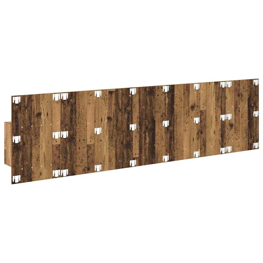 Tête de lit avec armoire 3 pcs Bois Ancien Bois d'ingénierie - 9