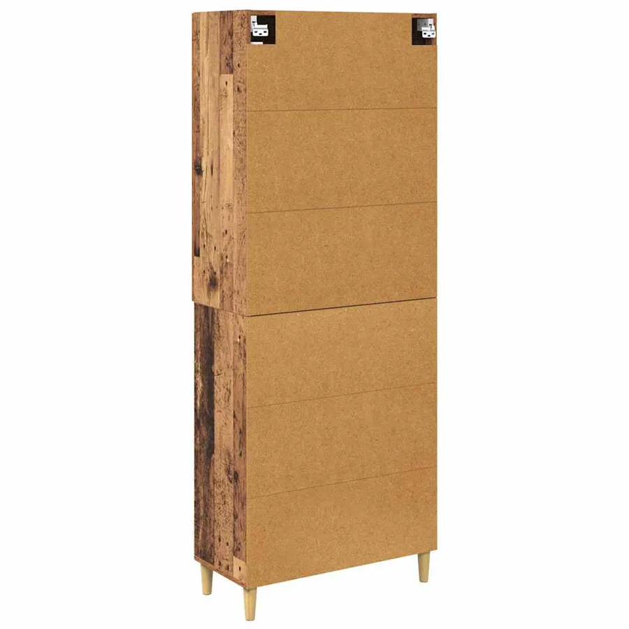 Haut Armoire Bois Ancien 69,5 x 34 x 180 cm - 8