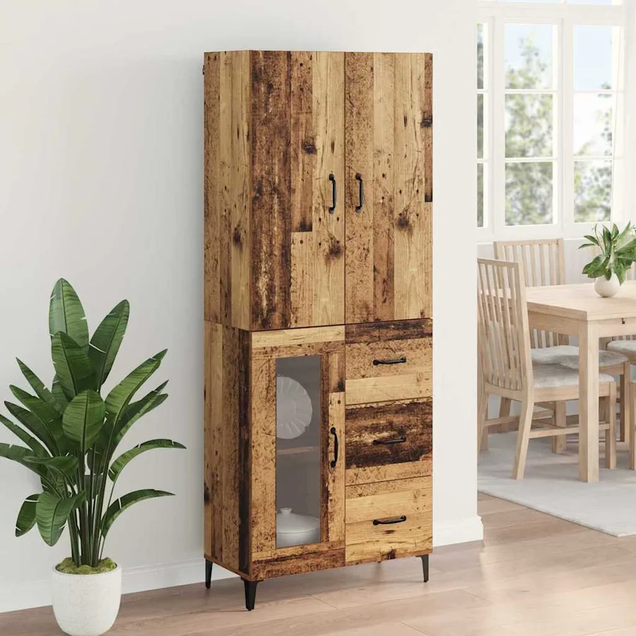 Haut Armoire Bois Ancien 69,5 x 34 x 180 cm Bois d'ingénierie - 4