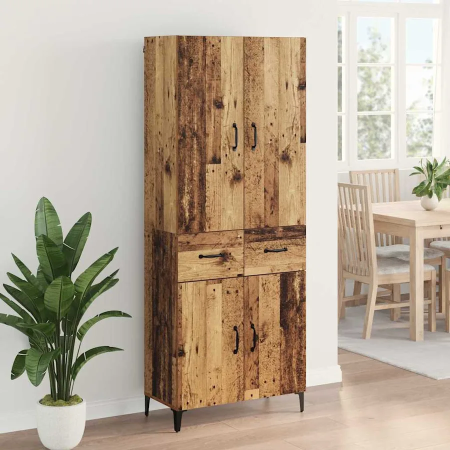 Haut Armoire Bois Ancien 69,5 x 34 x 180 cm Bois d'ingénierie - 4