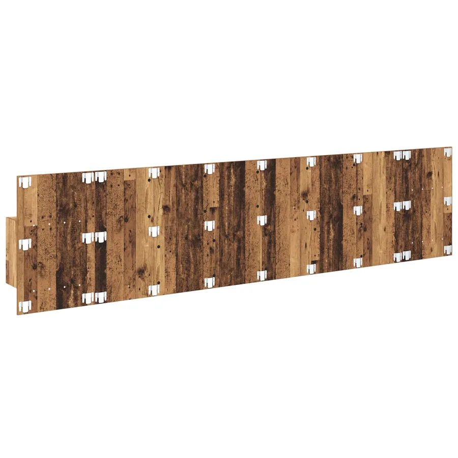 Tête de lit avec armoire 3 pcs Bois Ancien Bois d'ingénierie - 9