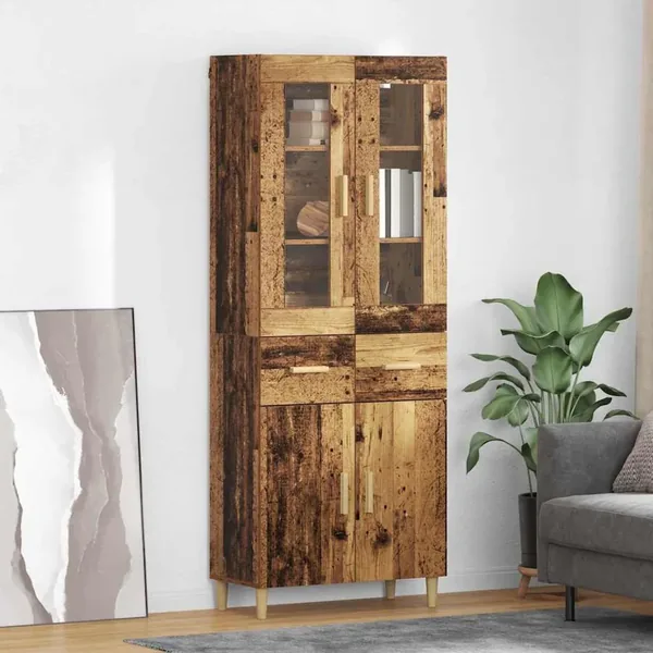 Haut Armoire Bois Ancien 69,5 x 34 x 180 cm Bois d'ingénierie