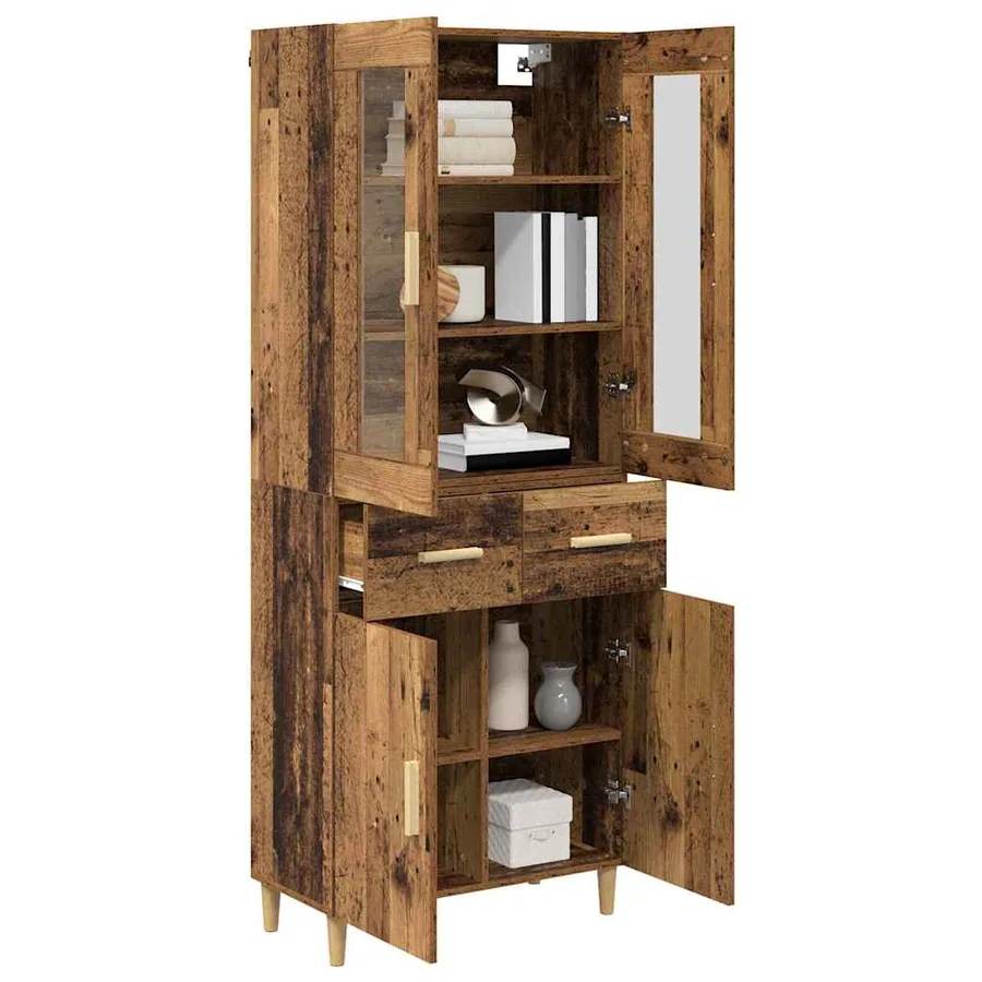Haut Armoire Bois Ancien 69,5 x 34 x 180 cm Bois d'ingénierie - 3