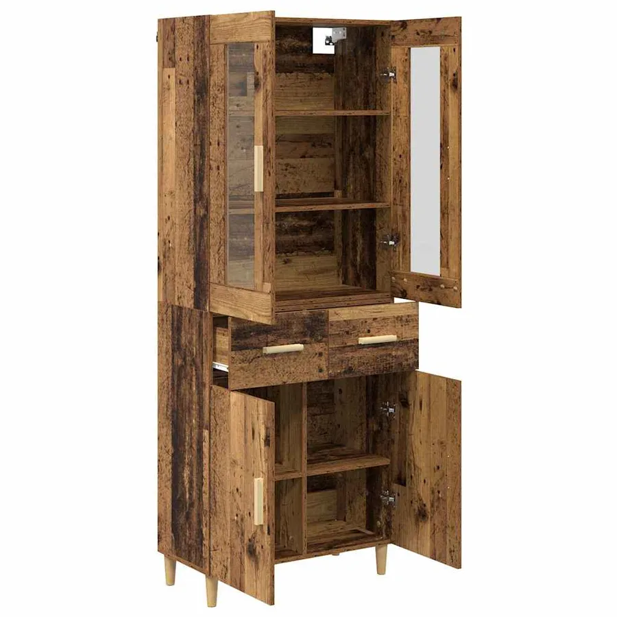 Haut Armoire Bois Ancien 69,5 x 34 x 180 cm Bois d'ingénierie - 5