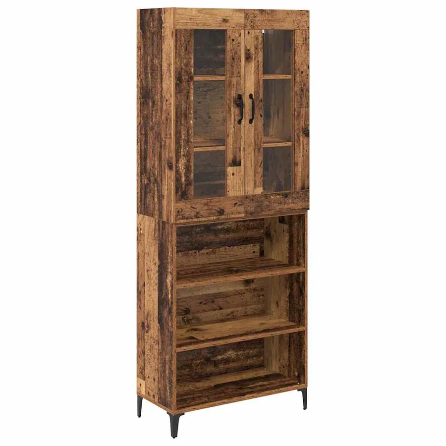 Haut Armoire Bois Ancien 69,5 x 34 x 180 cm Bois d'ingénierie - 2